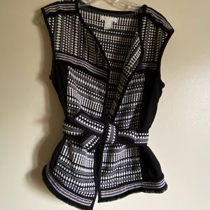 H&M Black and White Vest